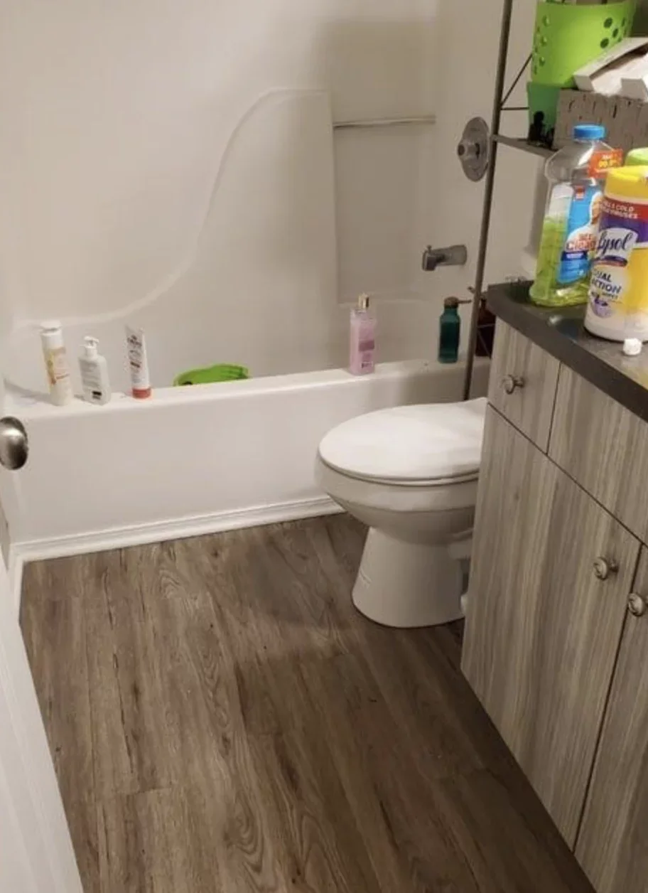 Bathroom after cleaning